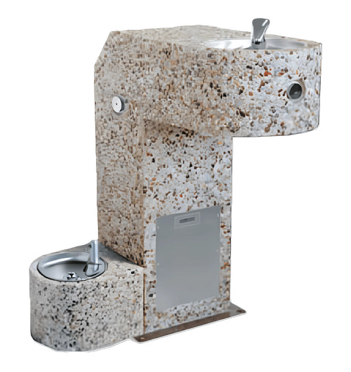 Stern-Williams APF-3500 Dual Pedestal Concrete Drinking Fountain – Vandal-Resistant - The Fountain Direct 