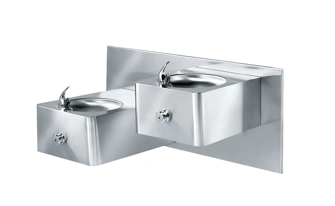 Stern-Williams BF-5000 Stainless Steel Wall Mounted Public Drinking Fountain – Frost Proof Options - The Fountain Direct
