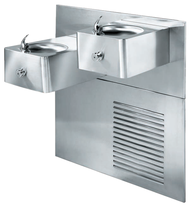Stern-Williams BFR-6000 Series Dual Wall Mounted Refrigerated Drinking Fountain – Vandal-Resistant, Stainless Steel