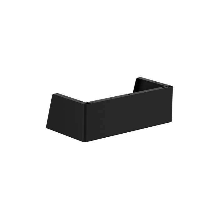 Sloan cane apron for DropSpot bi-level coolers, black powder coat