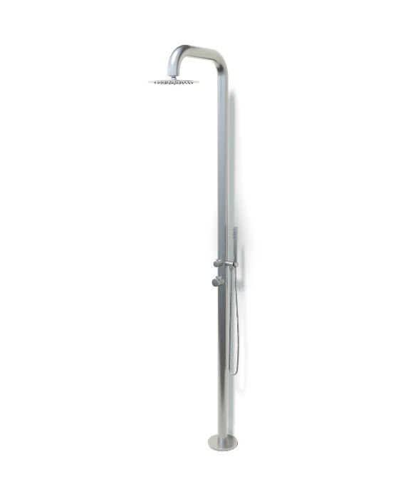 Rainware Bronte 9008 Rainfall Outdoor Shower Column with Hand Shower – Hot & Cold, 3 Finishes