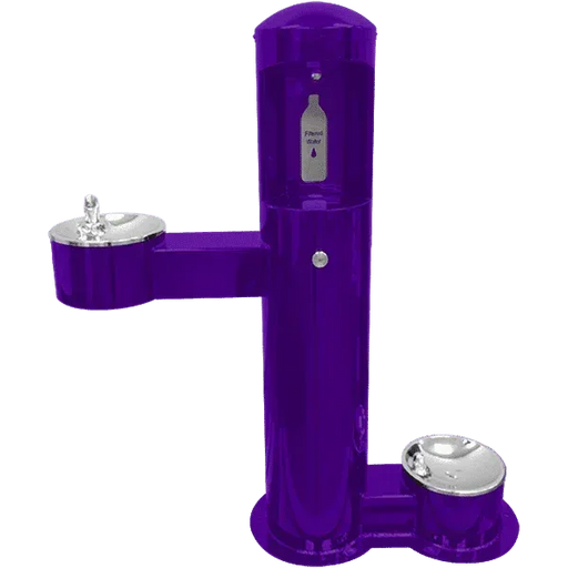 Willoughby CWBF-3-HC-PET Outdoor Water Bottle Filler with ADA and Pet Drinking Fountains - The Fountain Direct