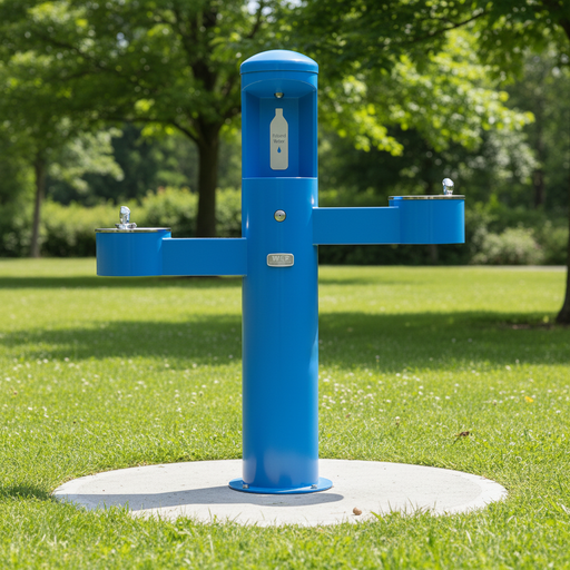 Willoughby CWBF-3-HC-SAH Outdoor Stainless Steel Bottle Filler with Two Drinking Fountains – ADA - The Fountain Direct