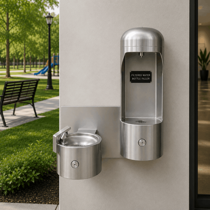 Stern-Williams 7315 Wall Mount Bottle Filler and Drinking Fountain - The Fountain Direct