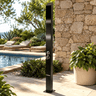 No Worries Showers Toorak Black 316L Outdoor Waterfall Pool Shower Rinse-Off Shower - The Fountain Direct