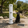 Cool Dog Push Button Pet Park Fountain with Hose Bib – ADA Friendly Dog Drinking Station