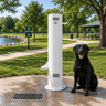 Cool Dog Push Button Dog Water Fountain – Commercial Outdoor Pet Fountain, Surface Mount