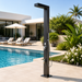 NW Showers Windsor Black ADA 316L Stainless Steel Pool Shower – Premium Outdoor Comfort - The Fountain Direct