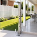 NW Showers Bondi Silver ADA 316L Stainless Steel Outdoor Pool Shower – Hot & Cold & Foot Wash - The Fountain Direct