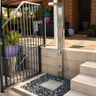 NW Showers Windsor Silver Pool Shower with Handheld, Foot Wash & Rainfall Head - The Fountain Direct