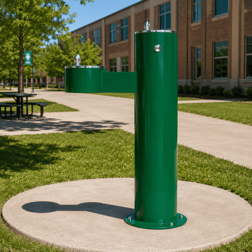 Willoughby WODF-2-HC Two-Station Stainless Steel Outdoor Water Drinking Fountain – ADA Compliant - The Fountain Direct