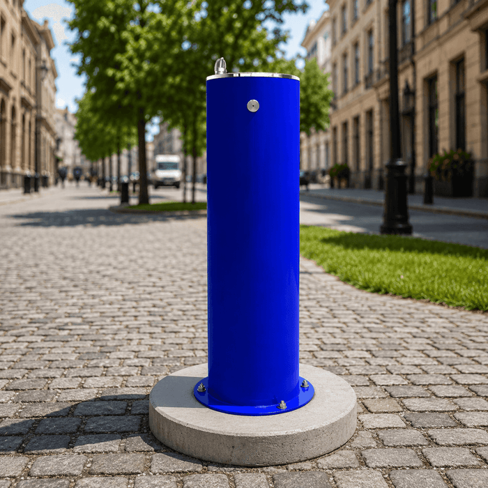 Willoughby WODF-1 Single-Station Outdoor Drinking Fountain – Stainless Steel - The Fountain Direct