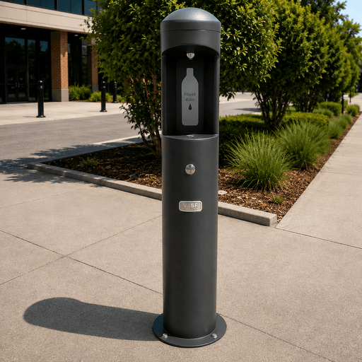 Willoughby CWBF-1-RPB Outdoor Stainless Steel Water Bottle Filler – Made in USA - The Fountain Direct
