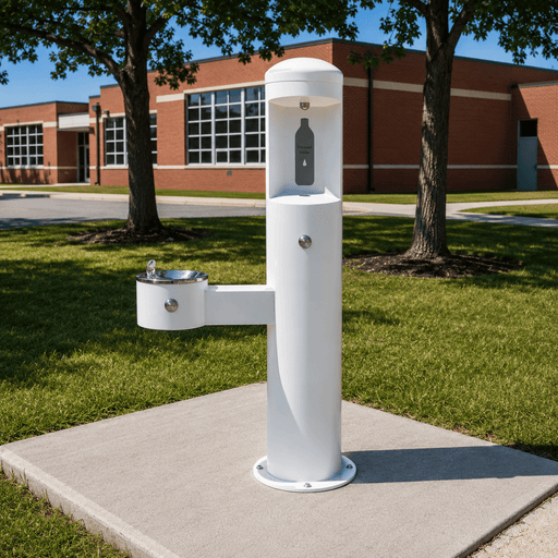 Willoughby CWBF-2FA-CHD Outdoor Bottle Filler For Parks & ADA Drinking Fountain – Front-Access Design - The Fountain Direct