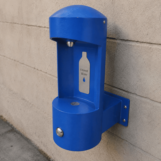 Willoughby CWBF-1WM Wall-Mounted Outdoor Water Bottle Filler – Stainless Steel Made in USA - The Fountain Direct