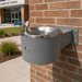 Willoughby WODF-1WM Stainless Steel  Wall-Mounted Outdoor Water Drinking Fountain - The Fountain Direct