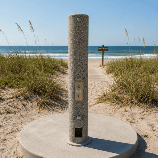 Stern Williams RPS-6200 Series Concrete Shower Tower with Foot Wash - The Fountain Direct