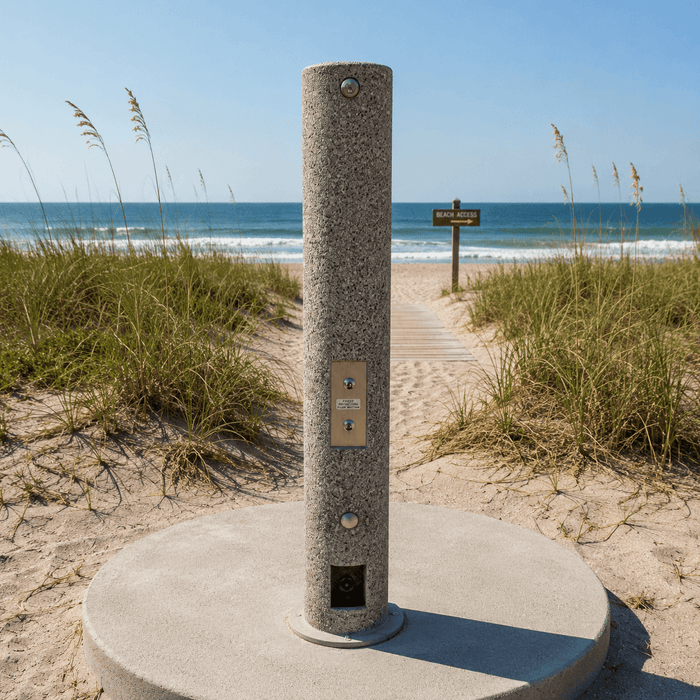 Stern Williams RPS-6200 Series Concrete Shower Tower with Foot Wash - The Fountain Direct