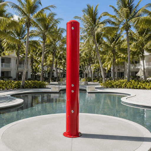 Willoughby WODS Heavy-Duty Outdoor Shower Tower – Single or Multi-User - The Fountain Direct
