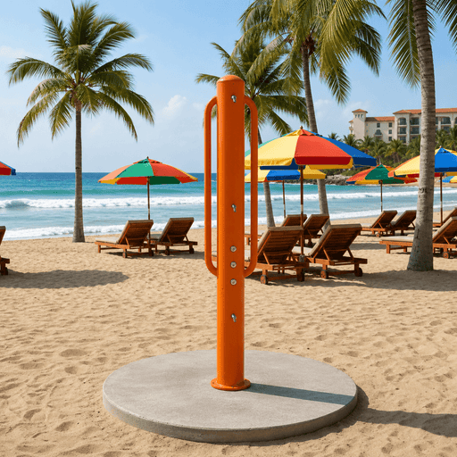 Willoughby WODS-ADA-1A-1 Accessible Stainless Steel Outdoor Shower Tower – Dual-Height - The Fountain Direct