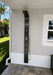 No Worries Showers Brighton Black 316L Stainless Steel Marine Grade Pool Beach Rinse-Off Shower - The Fountain Direct