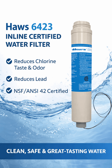 Haws 6423 – Hydration by Haws Replacement Filter Cartridge, 2,500 gal - The Fountain Direct