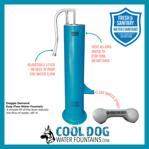 Cool Dog Fresh Flow fountain tower with Easy Flow lever