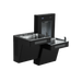 Sloan DRS120 bi-level bottle filler and cooler in black powder coat