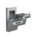 Sloan DRS120 bi-level bottle filler, right mount, stainless steel