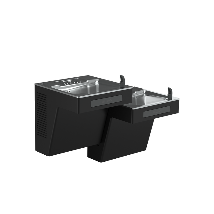 Sloan DRS125 DropSpot bi-level water cooler in black powder coat