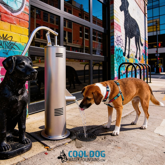 Cool Dog water fountain color range