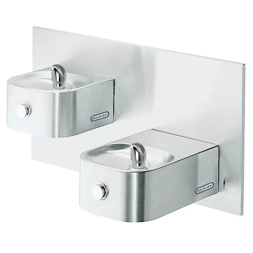 Elkay EDFP217FPK Stainless Steel Soft Sides Bi-Level Drinking Fountain – Freeze-resistant - The Fountain Direct
