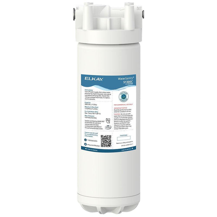 Elkay EWF3000 – WaterSentry® Plus Filter Kit, 3000-gallon capacity, For use with Filterless units - The Fountain Direct