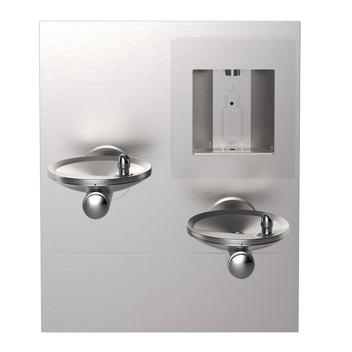 Elkay EZLSSN-EDFPBMV117K ezH2O® Bottle Filling Station with Bi-Level Integral SwirlFlo® Fountain, Non-Filtered, Non-Refrigerated, Stainless Steel