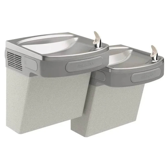 Elkay EZSTLDDLC Wall Mount Bi-Level ADA Cooler – Light Gray Granite, Non-Refrigerated - The Fountain Direct
