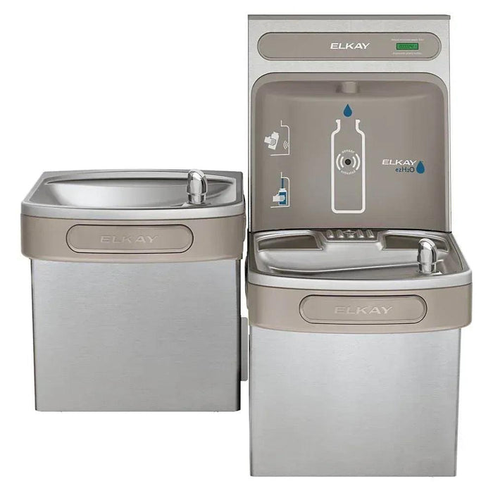 Elkay EZSTLDDWSVRSK ezH2O® Bottle Filling Station with Versatile Bi-Level ADA Cooler - The Fountain Direct