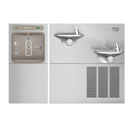 Elkay EZWS-SFGRN28K ezH2O® Bottle Filling Station with SwirlFlo® Bi-Level Fountain – Refrigerated, Non-Filtered - The Fountain Direct
