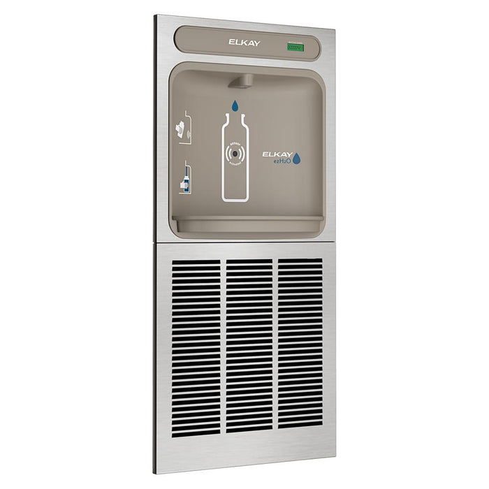 Elkay EZWSM8K eZH2O Stainless Steel In-Wall Bottle Filling Station with Mounting Frame – Non-Filtered – Refrigerated – Indoor