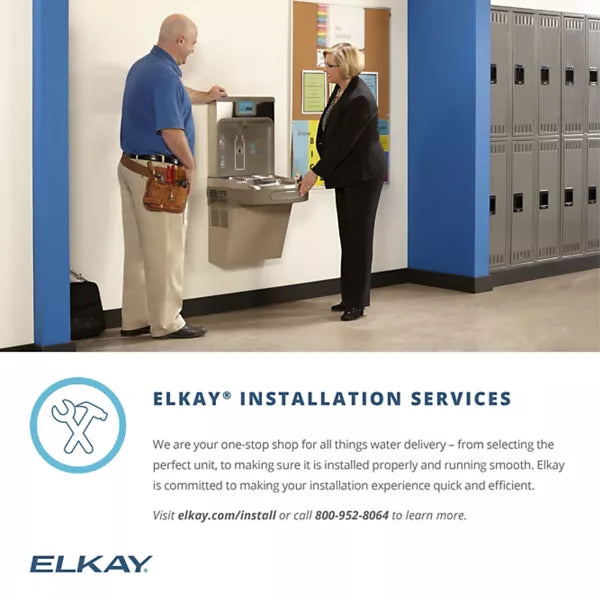 Elkay EZSTL8WSLK  Bottle Filling Station with Bi-Level ADA Cooler – Touchless – Non-Filtered – Refrigerated – Indoor Use