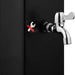 Fontana Saint-Nicolas Black Floor Standing Outdoor Showers - The Fountain Direct 