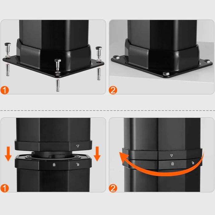 Fontana Saint-Nicolas Black Floor Standing Outdoor Showers - The Fountain Direct 