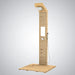 Fontana Trani Rainfall Floor Mounted Wood Outdoor Shower Panel - The Fountain Direct 
