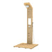 Fontana Trani Rainfall Floor Mounted Wood Outdoor Shower Panel - The Fountain Direct 