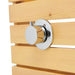 Fontana Trani Rainfall Floor Mounted Wood Outdoor Shower Panel - The Fountain Direct 