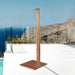 Fontana Nimes Rainfall Floor Stand Wood Outdoor Shower Panel - The Fountain Direct 