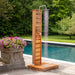Fontana Cahors Wooden Printed Rainfall Outdoor Shower - The Fountain Direct 