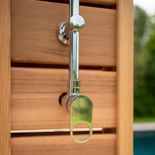 Fontana Cahors Wooden Printed Rainfall Outdoor Shower - The Fountain Direct 