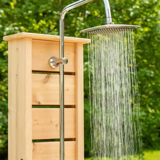 Fontana Cahors Wooden Printed Rainfall Outdoor Shower - The Fountain Direct 