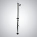 Fontana Clair Black + Sliver Swimming Pool Garden Solar Outdoor Shower - The Fountain Direct 