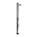 Fontana Clair Black + Sliver Swimming Pool Garden Solar Outdoor Shower - The Fountain Direct 